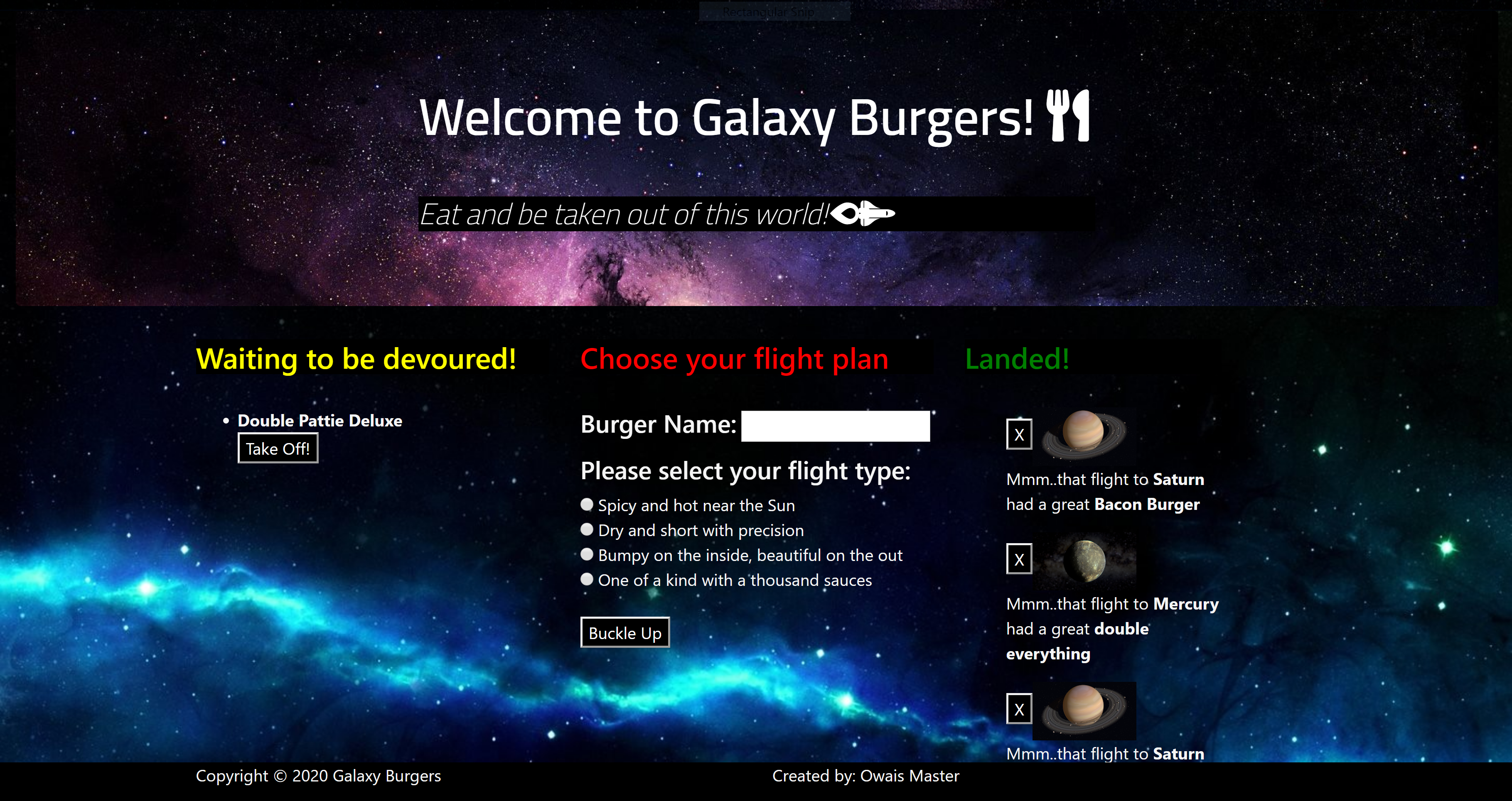 Galaxy Burgers